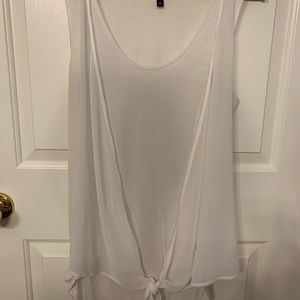 Sheer white tank